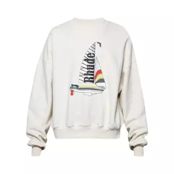 Толстовка Rhude Catamaran Champion Crewneck, кремовый