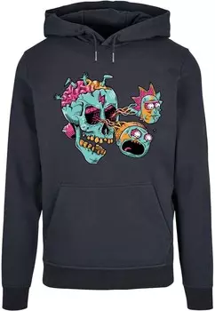 Толстовка RICK AND MORTY EYEBALL SKULL ABSOLUTE CULT, темно-синий