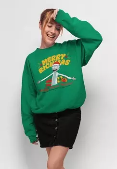 Толстовка RICK AND MORTY HAPPY HUMAN HOLIDAYS Henry Tiger, зеленый