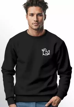 Толстовка RING AUFDRUCK MOTIV ENTE GRAFFITI RUNDHALS Neverless, цвет schwarz