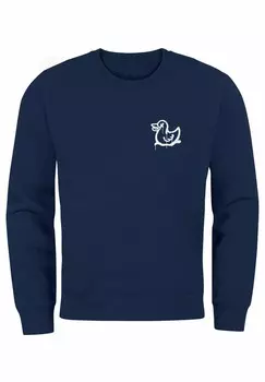 Толстовка RING AUFDRUCK MOTIV ENTE GRAFFITI RUNDHALS Neverless, темно-синий