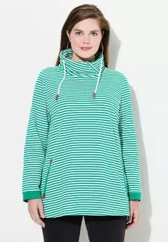 Толстовка RINGEL CLASSIC STEHKRAGEN LANGARM Ulla Popken, темно-зеленый