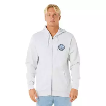 Толстовка Rip Curl Wettie Passage Icon full zip, серый