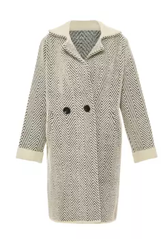 Толстовка RISA Strickjacke, кремовый черный