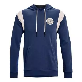 Толстовка rival fleece alma mater hoodie 'blue white' Under Armour, синий