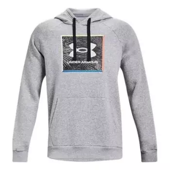 Толстовка rival fleece graphic hoodie 'grey' Under Armour, серый