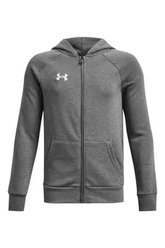 Толстовка Rival из флиса с застежкой молнией Under Armour, серый