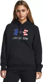 Толстовка Rival с логотипом Freedom Under Armour, цвет Black/White