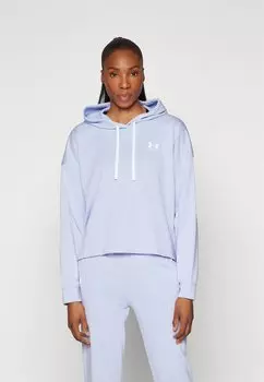 Толстовка RIVAL TERRY HOODIE Under Armour, цвет celeste/white