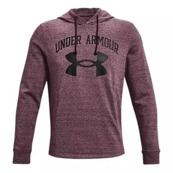 Толстовка rival terry logo hoodie 'grape purple' Under Armour, фиолетовый