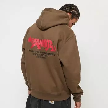 Толстовка Rocky Script с капюшоном Carhartt WIP, цвет lumber