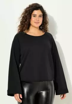 Толстовка ROLLED EDGE LONG SLEEVE Ulla Popken, черный