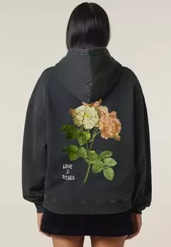Толстовка ROSES BACK VINTAGE PRINT - Hoodie Mira Paris, цвет Black Denim
