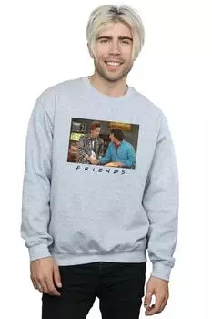 Толстовка Ross And Chandler с рукопожатием Friends, серый