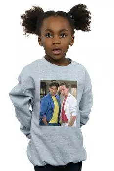 Толстовка Росс и Чендлер 80-х годов Friends, серый