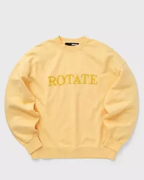 Толстовка Rotate Birger Christensen Sweat Logo Crewneck, цвет golden haze