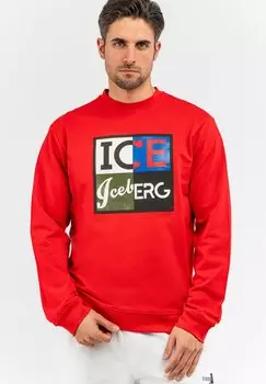 Толстовка ROUNDNECK WITH BIG ICE ICEBERG, красный