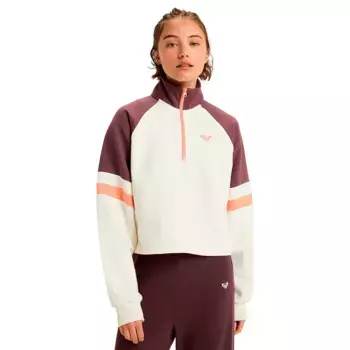 Толстовка Roxy Essential Energy Boxy half zip, белый