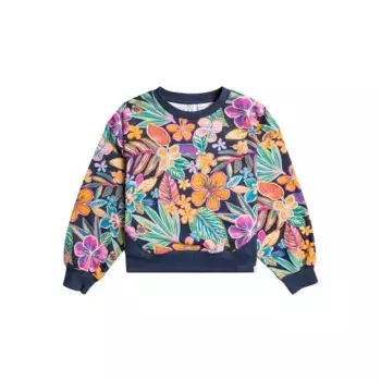 Толстовка Roxy «Get That Boom Boom», цвет Mood Indigotrue Paradise