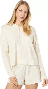 Толстовка Roxy Twilight Mood Cozy Cropped Knit Top, цвет Tapioca Animalia Dots