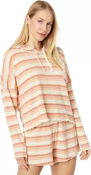Толстовка Roxy Twilight Mood Cozy Cropped Knit Top, цвет Tapioca Retro Rays