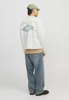 Толстовка RRETIRO BACK CREW NECK Jack & Jones, слоновая кость
