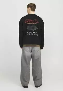 Толстовка RRETIRO BACK CREW NECK Jack & Jones, черный