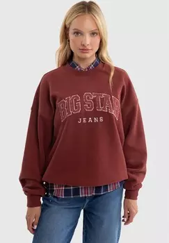 Толстовка RUBEKA Big Star, темно-красный