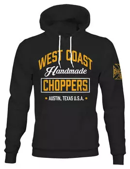 Толстовка ручной работы West Coast Choppers WCC, черный