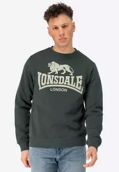 Толстовка RUNDHALS Lonsdale, зеленый