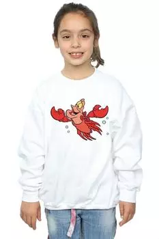 Толстовка «Русалочка Себастьян Бабблз» Disney, белый