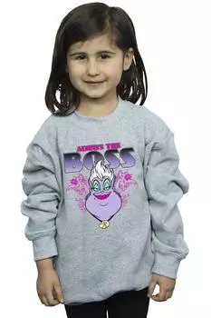 Толстовка «Русалочка Урсула мама — босс» Disney, серый