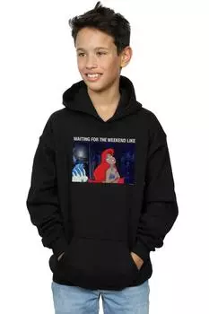 Толстовка «Русалочка в ожидании выходных» Disney, черный