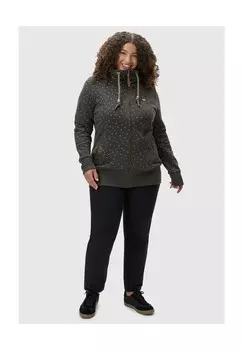 Толстовка Rylie Print Zip Plus с капюшоном Ragwear, оливковый