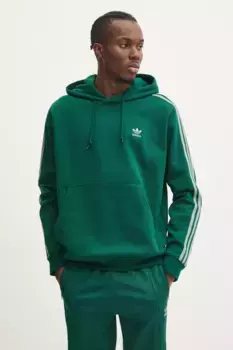 Толстовка с 3 полосками adidas Originals, зеленый