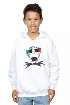 Толстовка с 3D-очками и 3D-очками Джека Скеллингтона «Кошмар перед Рождеством» Disney, белый