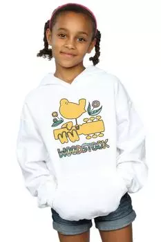 Толстовка с ацтекским узором «Птица» Woodstock, белый