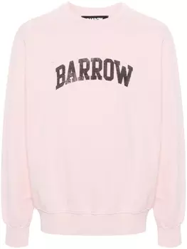 Толстовка с эффектом потертости и логотипом BARROW, розовый