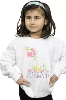 Толстовка с эффектом выцветшей ностальгии «Русалочка» Disney, белый