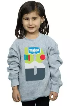 Толстовка с алфавитом B для Базза Лайтера Disney, серый