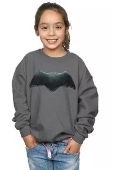 Толстовка с эмблемой Лиги справедливости из фильма Бэтмен DC Comics, серый