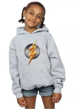 Толстовка с эмблемой Лиги справедливости из фильма DC Comics, серый