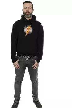 Толстовка с эмблемой Лиги справедливости из фильма DC Comics, черный