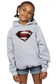 Толстовка с эмблемой Супермена из фильма «Лига справедливости» DC Comics, серый