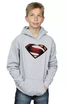 Толстовка с эмблемой Супермена из фильма «Лига справедливости» DC Comics, серый