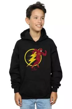 Толстовка с эмблемой The Flash Running DC Comics, черный