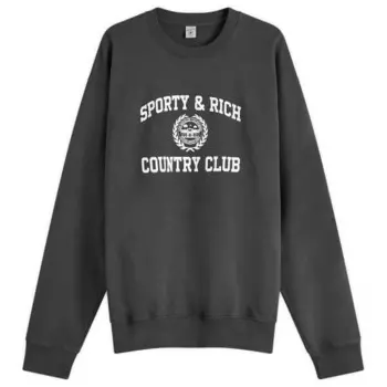 Толстовка с эмблемой университета Sporty & Rich, черный