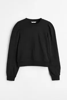 Толстовка с английской вышивкой H&M, черный