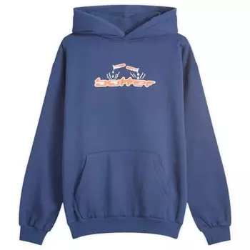 Толстовка с аппликацией Corrosive Butter Goods, синий