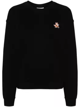 Толстовка с аппликацией Fox Maison Kitsun, черный